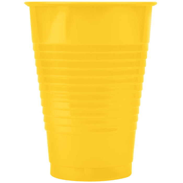 (PA-2340) Plastic Cups, 12oz, 50 per Sleeve. (Different Colors)